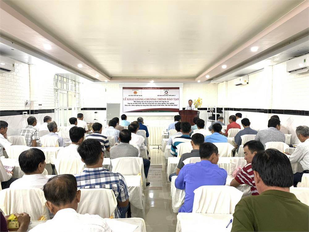 Khai giảng Khóa học đào tạo cho cán bộ quản lý và thành viên HTX tại Kiên Giang