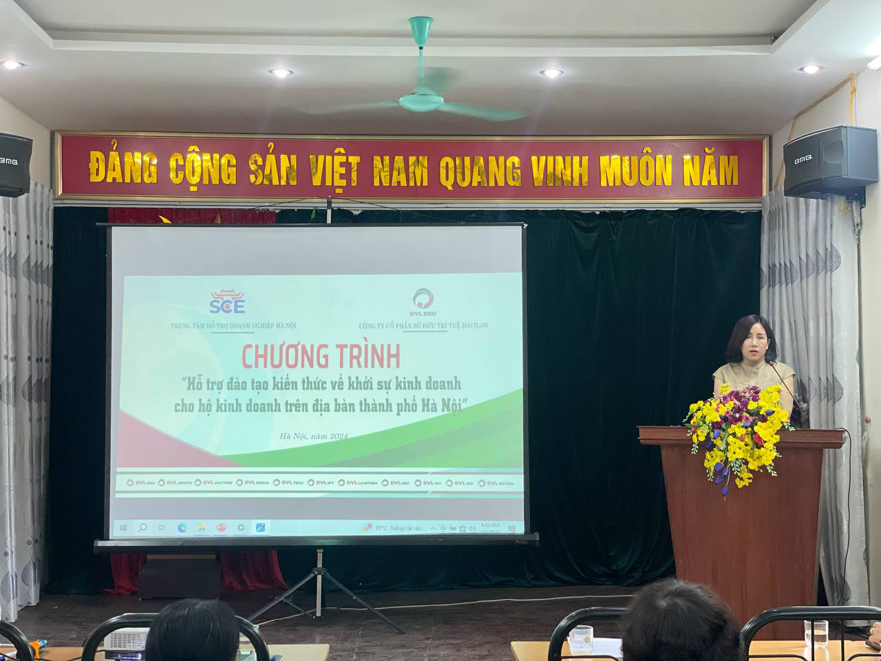 Bà Đặng Thị Hương - Phó Giám đốc Trung tâm hỗ trợ Doanh nghiệp Hà Nội