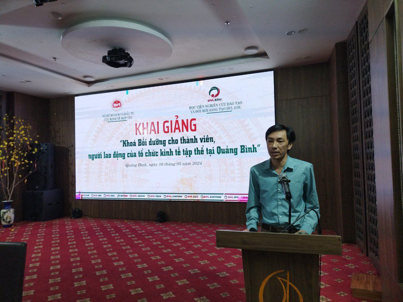 Ông Ngô Gia Hồng Đức - Giám đốc Trung tâm Tư vấn Hỗ trợ hợp tác xã thuộc Liên minh Hợp tác xã tỉnh Quảng Bình