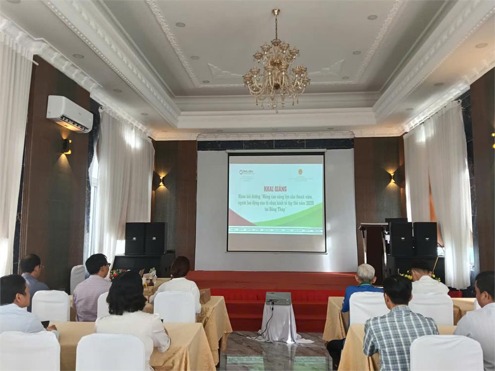 Khai giảng lớp bồi dưỡng nâng cao năng lực cho thành viên, người lao động của tổ chức kinh tế tập thể tại tỉnh Đồng Tháp