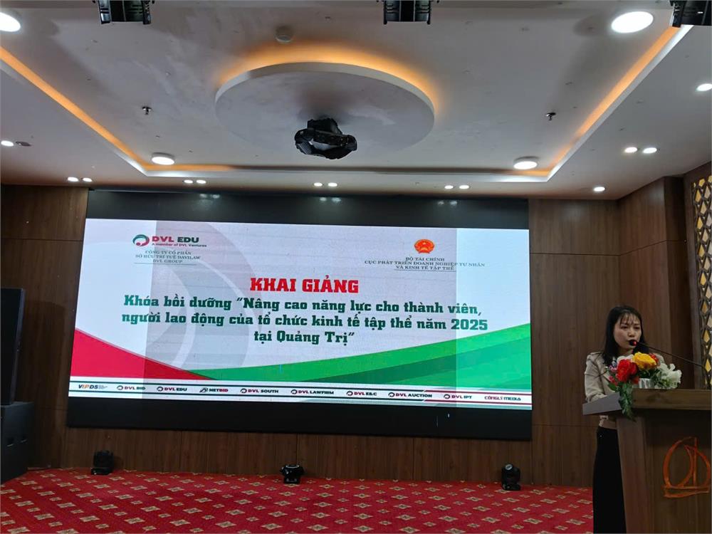 Khai giảng lớp bồi dưỡng nâng cao năng lực cho thành viên, người lao động của tổ chức kinh tế tập thể tại tỉnh Quảng Trị 