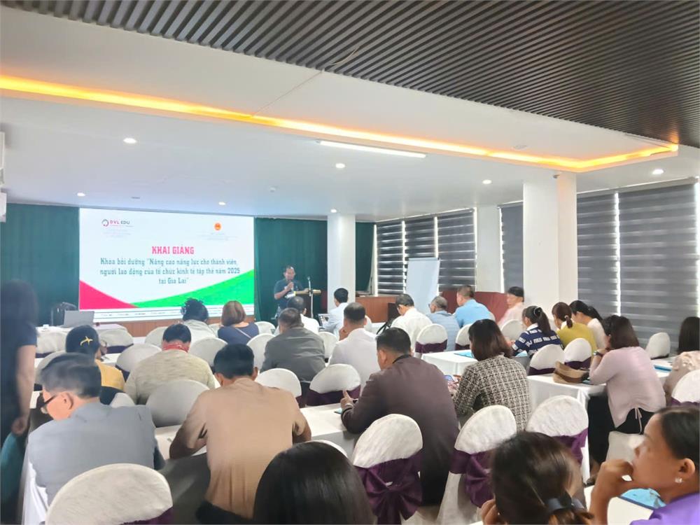 Khai giảng lớp bồi dưỡng nâng cao năng lực cho thành viên, người lao động của tổ chức kinh tế tập thể tại tỉnh Gia Lai 