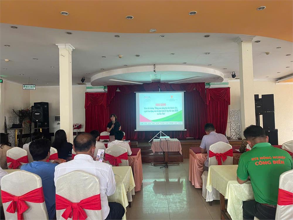 Khai giảng lớp bồi dưỡng nâng cao năng lực cho thành viên, người lao động của tổ chức kinh tế tập thể tại tỉnh Cần Thơ 